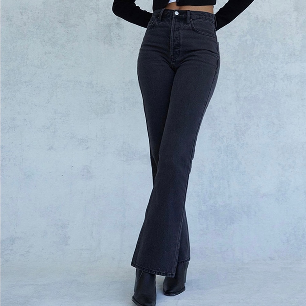 PacSun Black High-Rise Bootcut Jeans